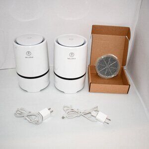 MELEDEN Air Purifiers Set of 2 for Home with 1 Filter Great Condition